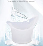 Soft silicone reusable eye wash