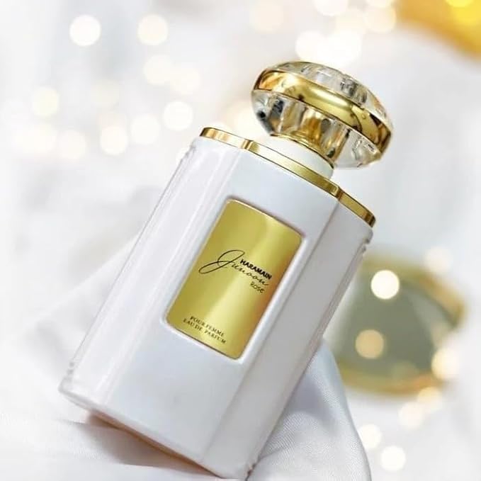 Al Haramain Junoon Rose - Luxury Arabian Perfume for Women - Floral Fragrance with Notes of Cherry Blossom, Bergamot, Rose, Suede, Amber - Arabic Long Lasting Scent - Eau de Parfum - 2.5 oz EDP Spray