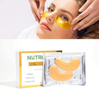 Under Eye Patches, 24K Gold Collagen Under Eye Mask Anti-Aging, Under Eye Treatment Mask for Puffy, Dark Circles, Wrinkles, 10 pairs