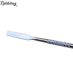 7.2 inches Pro Stainless Steel Make Up Spatula Double Sided Cosmetic Stirring Rod Nail Art Manicure Tools (size-2)