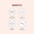 Wrinkle-fit Tangle Eye Cream, Chargable Device Tip + Protein Collagen Eye Cream, All-in-One Under Eye Treatment, 0.67 fl oz, Eye Massager (Cream+Device)