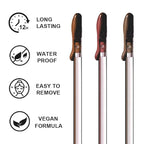 3 Colors Peel Off Lip Liner Stain with Tweezer, Long Lasting Waterproof Lip Tint Stains Makeup Set with Matte Finish for Women, Natural Look, Easy to Use, for All Skin Types (#234, M)