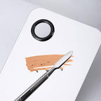 4 Pack Makeup Mixing Palette with Spatula, Stainless Steel Cosmetic Palette, Makeup Foundation Mixing Palette, Makeup Metal Mixing Tray for Makeup Nail Art Accessories