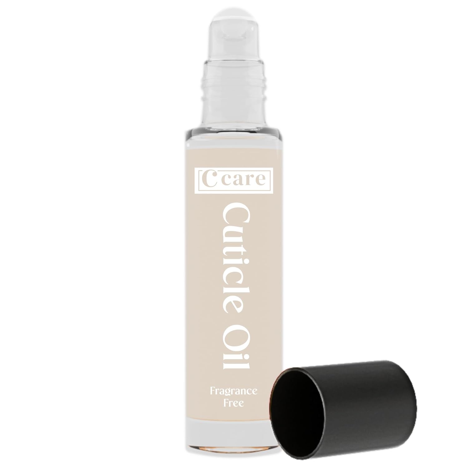 C CARE Fragrance Free Roll-On Cuticle Oil | Natural Revitalizing Hydrating Nail Oil | Repaires Cuticles Overnight | For Damaged Skin And Thin Nails | Paraben Cruelty Free Formula | 10ml
