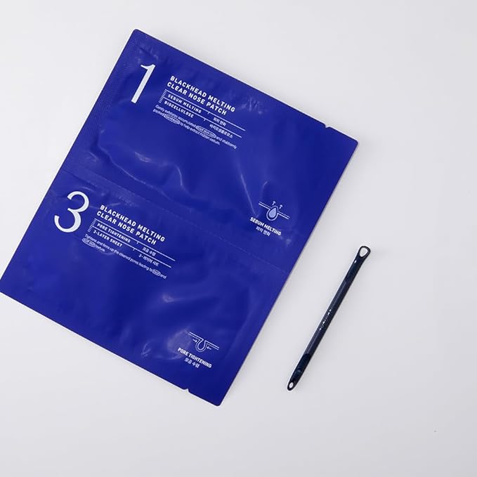 Mediheal Blackhead Melting Clear Nose Patch (4 pack), 3 Step Pore Melting and Soothing Sheets, Blackhead Remover Tool Included