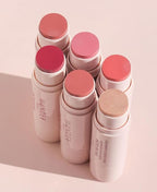 Wander Beauty On-the-Glow Blush and Illuminator - Sienna Sunset/Nude Glow - 7-in-1 Hydrating Cream Blush & Highlighting Stick - Stick Blush for Cheeks, Lip & Body - Highlighter Makeup & Blush - 0.4 oz