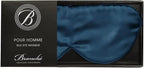 Branche Beauty Silk Eye Mask Pour Homme - Stylish 100% 6A Silk 22 Momme Sleep Mask, Eye Cover, Shade Blindfold Sleeping Mask for Luxury Sleep for Men Gifts for Him (Sapphire)