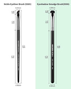 EIGSHOW Eyeshadow Smudge Brush & Eyeliner Brush, High-End Precision Eye Makeup Tools for Blending Cat Eye, Winged Liner (E865&E806)