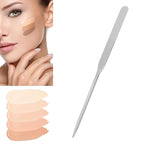 Makeup Spatula,Liquid Foundation Spatula, Stainless Steel Ergonomic Nail Art Makeup Stirring Rod, Durable Makeup Spatula Tool, Mini Makeup Spatula, Makeup Must Haves, for Makeup Art, makeup spatu