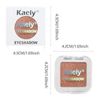 Light Brown Glitter Eyeshadow – Champagne Copper Shimmer Eye Shadow, Daily Waterproof Long-Lasting Eyeshadow Powder Palette for Women Neutral Eye Makeup sombras para ojos (01)