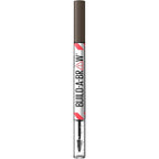 Maybelline Build-A-Brow 2-in-1 Brow Pen and Sealing Eyebrow Gel, Eyebrow Makeup for Real-Looking, Fuller Brows, Black Brown, 1 Count