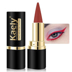 Kaely Red Gel Eyeliner Pencil,Waterproof Smudge Proof Eye Liner Pen,Cat Eye Goth Halloween Makeup,Eye Black Face Paint Lipstick Crayon,Color Colorful Eyeliner Eyeshadow Stick,12