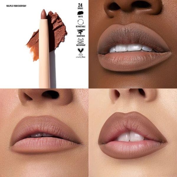 Retractable Waterproof Lip Liner with Built-in Sharpener by Beauty Creations NUDEX Collection (Your Everyday 6.5)