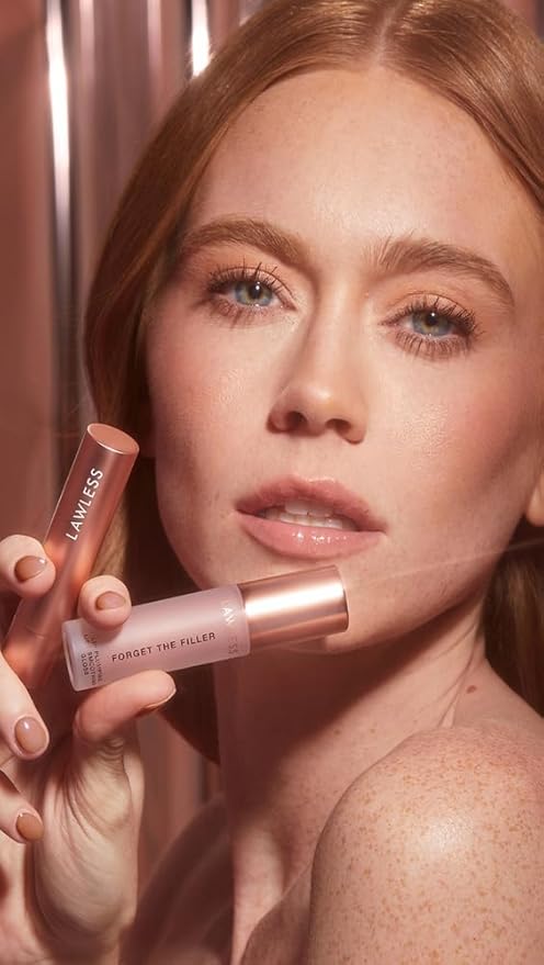 LAWLESS Women's Lip Twin Bundle, Nudie, Pink, 2