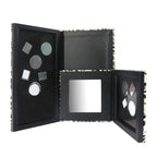 Leopard Empty Makeup Magnetic Palette with Spatula and Metal Stickers 2pcs Palettes Set 18 Colors and 9 Colors Empty Magnetic Makeup Palette (Leopard Grain)