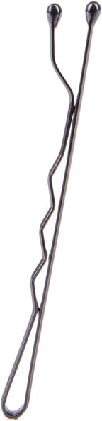 Amazon Basics Bobby Pins, Black Hair Pins for all Hair types, 48 Count