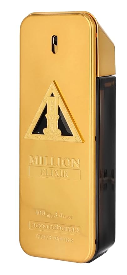 Paco Rabanne One million Elixir for Men Parfum Intense Spray, 3.4 Ounce (New 2022)