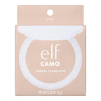 e.l.f. Camo Powder Foundation, Lightweight, Primer-Infused Buildable & Long-Lasting Medium-to-Full Coverage Foundation, Fair 100 W