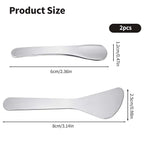 2Pcs Mini Metal Cosmetic Spatulas, Makeup Spatulas, Skincare