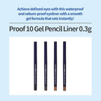ETUDE Proof 10 Gel Pencil Liner 0.3g (#6 Honey Bronze) | Creamy Gel Texture Eyeliner with Wearable Shades to Create Precise Line Eye Makeup without Efforts, Korean Makeup, Perfect for Gift