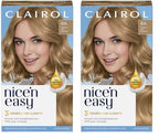 Clairol Nice'n Easy Permanent Hair Dye, 8A Medium Ash Blonde Hair Color, Pack of 2