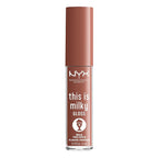 NYX PROFESSIONAL MAKEUP This Is Milky Gloss, Lip Gloss with 12 Hour Hydration, Vegan - Milk The Coco (Dark Chocolate)