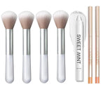 4 Pcs Cheek Makeup Brush, 2 Pcs Lip Perfecting
