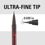 Heroine Make by KISSME Waterproof Smooth Liquid Eyeliner, Japanese Eye Makeup for Smudge-free, Super Keep Brown Black