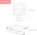 Minkissy 3pcs Makeup Hand Palette Acrylic Nail Art Manicure Palette Makeup Palette Spatula for Home Salon Professional