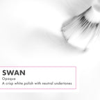 Olive & June Quick Dry Nail Polish | Instant, Fast-Drying, Smudgeproof Color | 15-free, Vegan, Cruelty-Free Formula | Lasts up to 5 Days | Salon-Quality Manicure, Pedicure at Home | Swan Opaque White