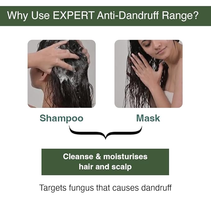 Bare Anatomy Expert Anti-Dandruff Shampoo Targets Oily Scalp And Sheds Dry Flakes Clears away dandruff flakes Relieves from excessive oil 8.4 Ounce