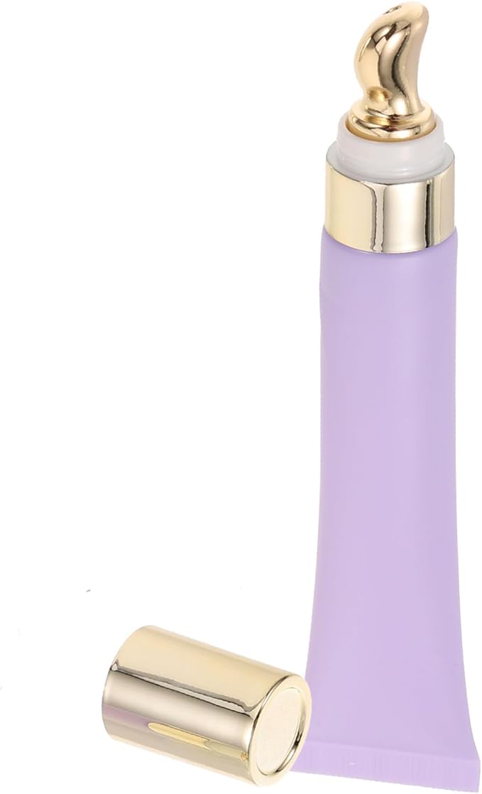 Empty Eye Cream Squeeze Tubes: 20ml Refillable Essential Oil Roller Sample Travel Container Cosmetics Roll on Bottle Dispenser for Lip Balm Gloss