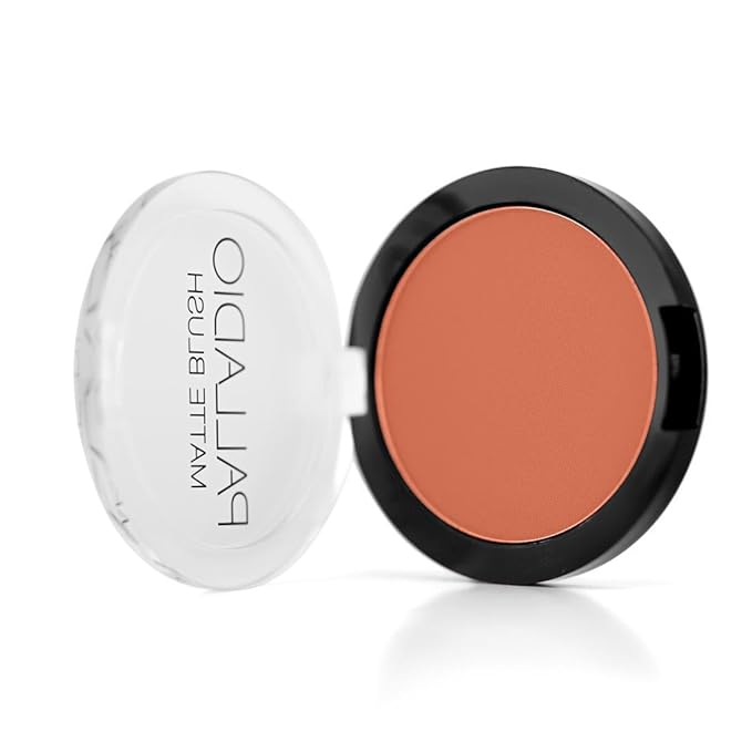 Palladio Matte Blush, Brushes onto Cheeks Smoothly, Soft Matte Look and Even Finish, Flawless Velvety Coverage, Effortless Blending Makeup, Flatters the Face, Convenient Compact, Tipsy