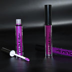 evpct 3Pcs Violet Purple Crystal Metallic Shimmer Glitter Matte Liquid Lipstick Lip Stain Sets for Women Matte+Lipstick Long Lasting Waterproof Permanent 24 Hours Magic Lipstick 24 Hours original