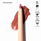 Retractable Waterproof Lip Liner with Built-in Sharpener by Beauty Creations NUDEX Collection (Toxic 04)