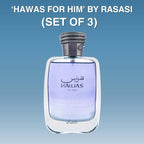 RASASI Hawas For Him EDP Spray 100ML (3.4 OZ) Long Lasting and Luxurious Scents for Men. (PACK OF 3)