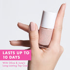 Olive & June Long Lasting Nail Polish | Plump Gel-Like Finish No Lamp Needed | Lasts up to 10 days | Salon-Quality Color at Home | 15-Free, Vegan & Cruelty-Free Chip-Resistant Shine | HZ | Dusty Rose