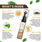 RAWLS 5% Caffeine Eye Serum and Under Eye Roller Cream for Dark Circles and Puffiness, Caffeine Eye Cream with 360° Massage Ball Reduce Wrinkles and Fine Lines-0.5 fl oz