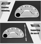 Stainless Steel Colour Professional 5 Paint Wells Palettes