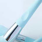 DUcare Makeup Brushes with Holder - 10Pcs Professional Synthetic Make Up Brushes Set for Blush Concealer Foundation Bronzer Powder Eyebrow Contour Eyeshadow Blending Makeup Brush Set, Ice Lake Blue