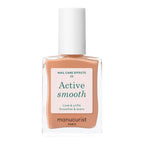 Manucurist Active Smooth 02 Nail Concealer Polish & Care - 2 in 1 Nude Nail Polish : Nail Strengthener and Growth - Nail Concealer - Ridge Filler for Nails - Natural Nail Polish - Golden Finish