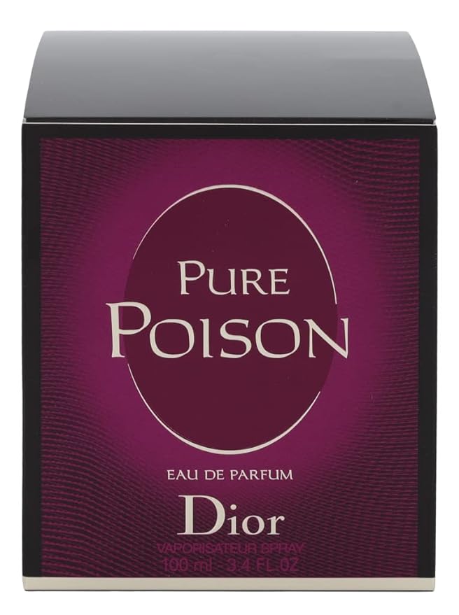 Dior Christian Pure Poison Eau de Parfum Spray, 3.4 Ounce, floral fragrance, Multicolor