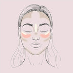 READY TO SHINE Snow Bright Contour Highlight Blush Makeup Palette - Smooth and Pigmented - Easy to Blend - Vegan and Cruelty Free - 5 Part Pressed Powder Makeup Kit - With Mirror For All Skin Types