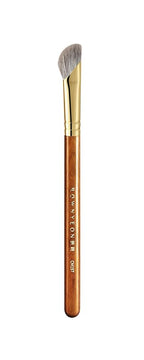 Desert Oak Series Pro Nose Sculptor - Arctic Fluff Hybrid Bristles for Nasal Contouring, Wide Angled Nose Brush, Bubinga Handle (CM 197)
