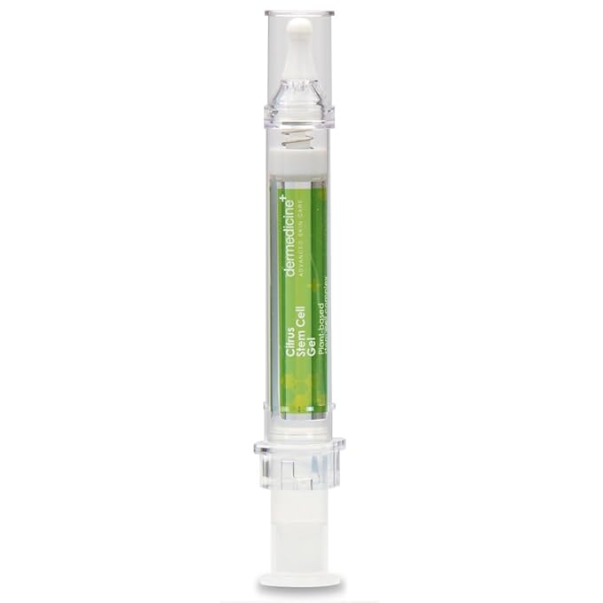 Citrus Stem Cell Gel for Face in Easy to Use targeted Syringe applicator | with Vitamin C, Retinol, Ceramides, Fruit Stem Cell Extract | May Help Hydrate, Firm and Brighten Skin | 0.4 oz / 12 g