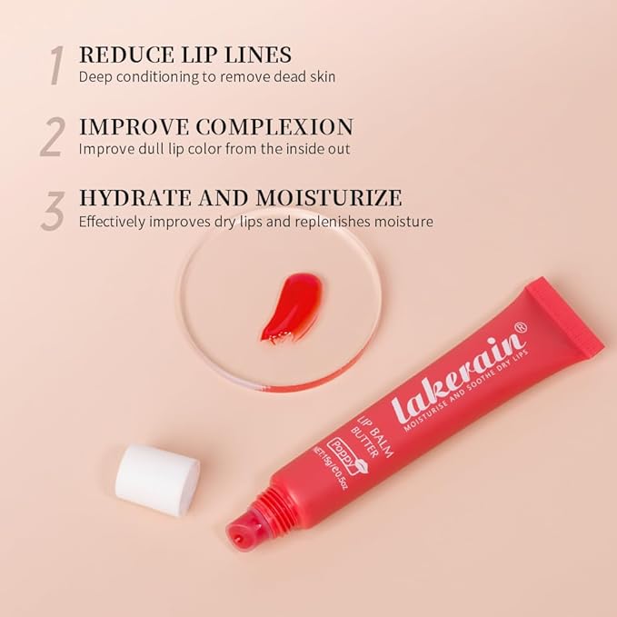 Lip Butter Balm for Dry Cracked Sugar+Cherry)