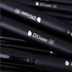 DUcare Makeup Brushes 15Pcs Premium Synthetic Kabuki Makeup Brush Set, Professional Foundation Concealers Powder Blush Blending Face Eye Shadows Black Brush Sets