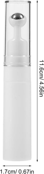 balacoo Creami Buttercream Essential Oil Eye Creams Refillable Cream Bottle Empty Roller Ball Applicator Eye Cream Applicator White Portable Acrylic Dispensing Bottle Travel