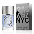 Carolina Herrera 212 Men EDT Spray - Timeless Sandalwood Scent with Fresh, Energetic Green and Sensual Peppery Spice Notes, 3.4 oz