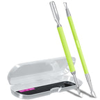 2PCS Metal Neon Green Cuticle